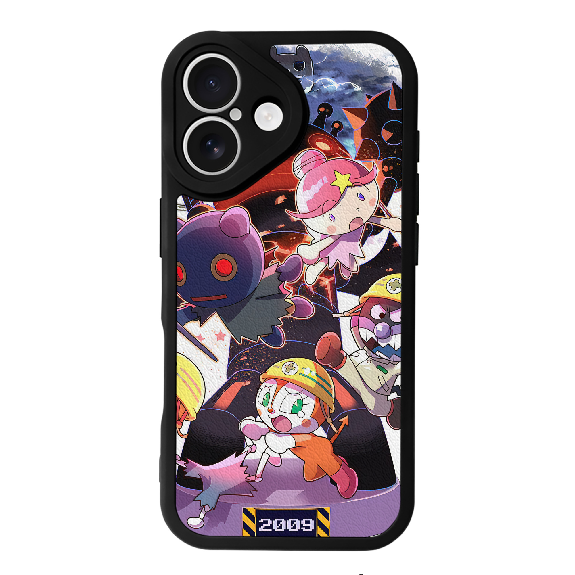 （画像用） アンパンマン Anpanman 【iPhone 16シリーズ対応】シリコンスマホケース（レザー調） 材質：シリコン